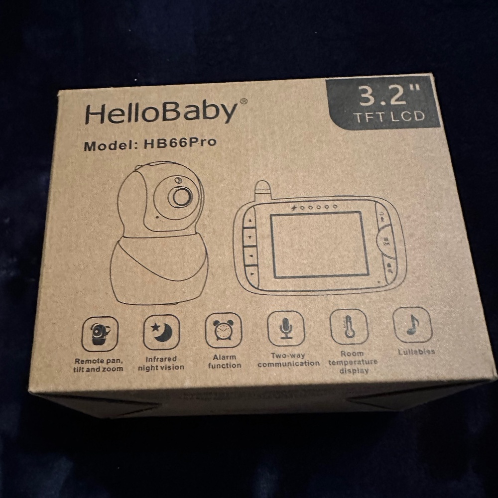 HelloBaby Video Baby Monitor with Remote Camera